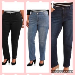 3 Women’s jeans Terra & Sky plus size 22W new